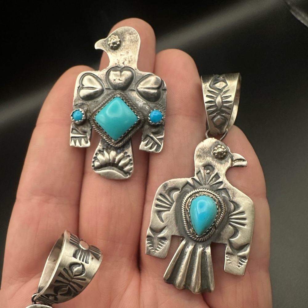 Sterling silver Thunderbird ring Navajo Richard Yazza Native American jewelry - Picture 9 of 9